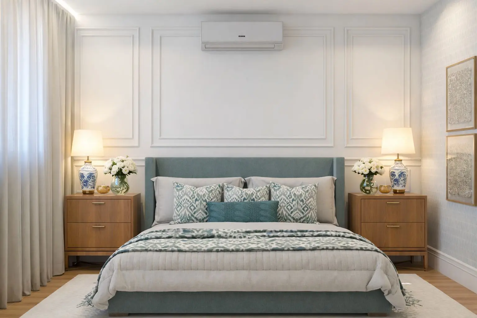 Suíte master elegante – arquitetura residencial