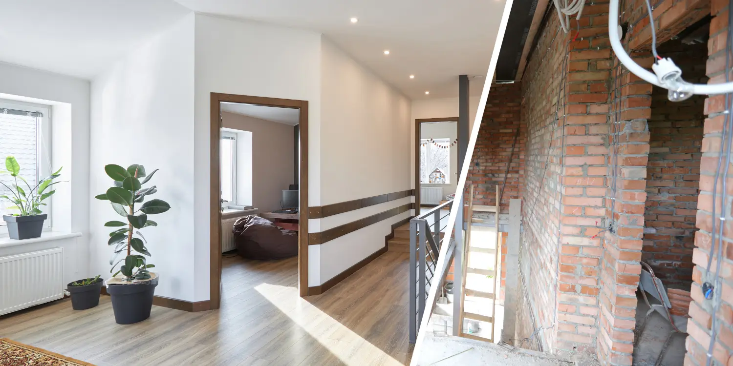 Reforma de sala com projeto arquitetônico – antes e depois